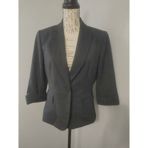 Women's Antonio Melani Charcoal Gray eBlazer Size 8 with 3/4 Sleeve